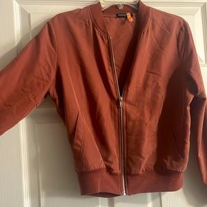 American apparel dark pink bomber